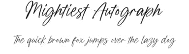 Mightiest Autograph by Din Studio — Script Handwritten Font — thumbnail 1