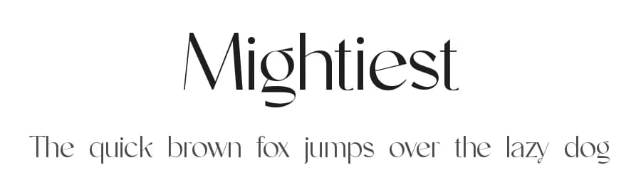 Mightiest by UI Creative — Sans Serif Font
