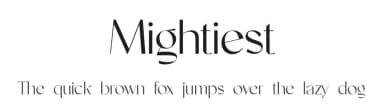 Mightiest by UI Creative — Sans Serif Font — thumbnail 1
