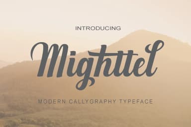 Mighttel Font by Polem — Script Handwritten Font — thumbnail 1