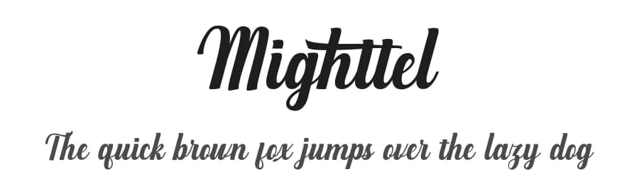 Mighttel by Pollem Studio — Script Handwritten Font