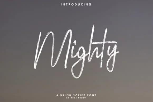 Mighty Font by 78soeef Design by 78soeef Design — Script Handwritten Font
