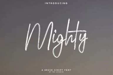 Mighty Font by 78soeef Design by 78soeef Design — Script Handwritten Font — thumbnail 1