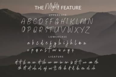 Mighty Font by 78soeef Design by 78soeef Design — Script Handwritten Font — thumbnail 2