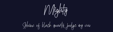 Mighty by Ahgo Studio — Script Handwritten Font — thumbnail 2