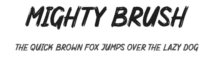 Mighty Brush by Garisman Studio — Script Handwritten Font