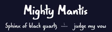 Mighty Mantis by JSH creates — Script Handwritten Font — thumbnail 2