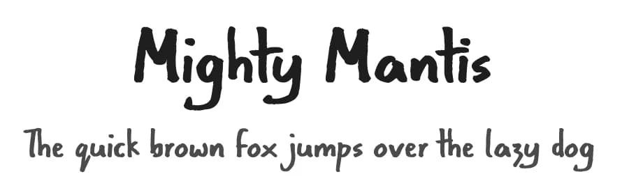 Mighty Mantis by JSH creates — Script Handwritten Font