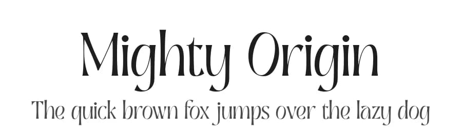 Mighty Origin by Handpik — Serif Font