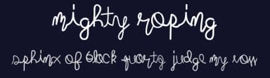 Mighty Roping by Xerographer Fonts — Script Handwritten Font — thumbnail 2