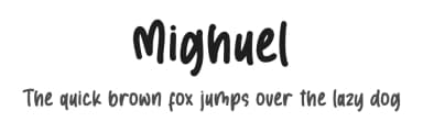 Mighuel by Perspectype Studio - Letterena.com — Script Handwritten Font — thumbnail 1