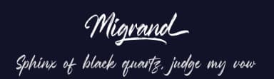 Migrand by Riyadh Rahman — Script Handwritten Font — thumbnail 2