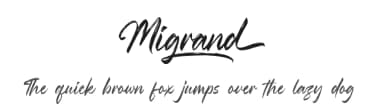 Migrand by Riyadh Rahman — Script Handwritten Font — thumbnail 1