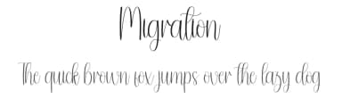 Migration by Andi Moz — Script Handwritten Font — thumbnail 1