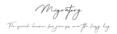 Migratory by DumadiStyle — Script Handwritten Font — thumbnail 1