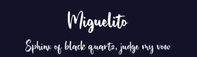Miguelito by Balpirick Studio — Script Handwritten Font — thumbnail 2