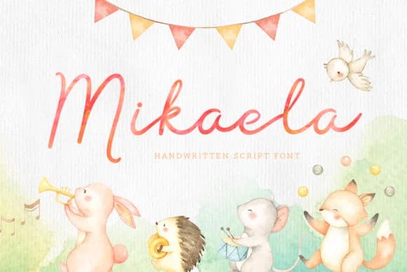 Mikaela Script Font by typefairy — Script Handwritten Font