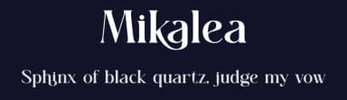 Mikalea by Muflieart — Serif Font — thumbnail 2