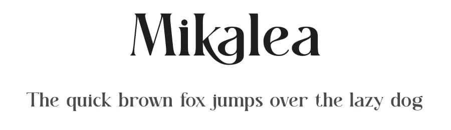 Mikalea by Muflieart — Serif Font