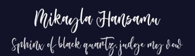 Mikayla Hansamu by Creakokun Studio — Script Handwritten Font — thumbnail 2