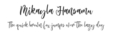Mikayla Hansamu by Creakokun Studio — Script Handwritten Font — thumbnail 1