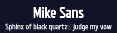 Mike Sans by FactoryType — Sans Serif Font — thumbnail 2