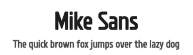 Mike Sans by FactoryType — Sans Serif Font — thumbnail 1