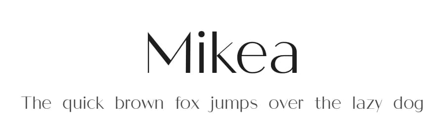 Mikea by Craft Supply Co. — Sans Serif Font