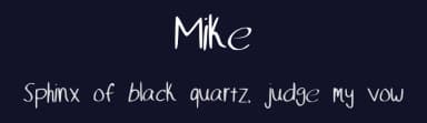Mike by Michael Esposito — Script Handwritten Font — thumbnail 2