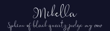 Mikella by Yoga Letter — Script Handwritten Font — thumbnail 2