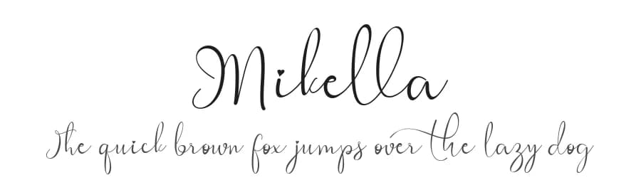 Mikella by Yoga Letter — Script Handwritten Font