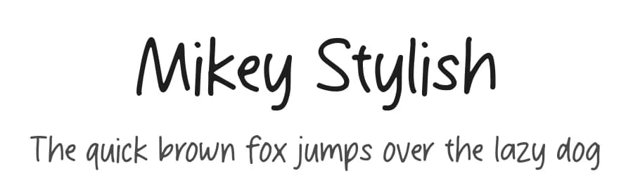 Mikey Stylish by MJType — Script Handwritten Font