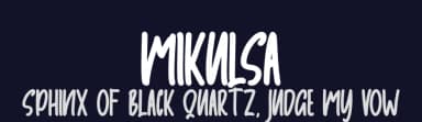 Mikulsa by Skiiller Studio — Script Handwritten Font — thumbnail 2