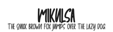 Mikulsa by Skiiller Studio — Script Handwritten Font — thumbnail 1