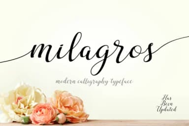 Milagros Font by BONJOURTYPE — Script Handwritten Font — thumbnail 1