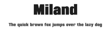 Miland by BrandSemut — Sans Serif Font — thumbnail 1