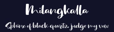 Milangkalla by Vunira Design — Script Handwritten Font — thumbnail 2