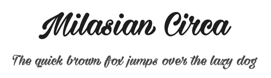 Milasian Circa by Måns Grebäck — Script Handwritten Font