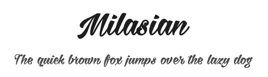 Milasian by Måns Grebäck — Script Handwritten Font