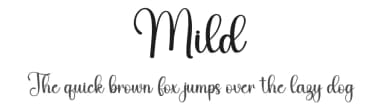 Mild by Harlek Studio — Script Handwritten Font — thumbnail 1