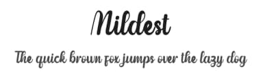 Mildest by Chamdan Chakim — Script Handwritten Font — thumbnail 1