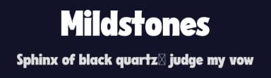 Mildstones by Ikiiko Type — Sans Serif Font — thumbnail 2
