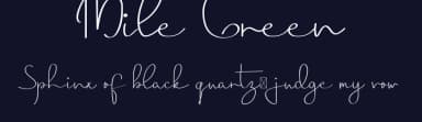 Mile Green by Edric Studio — Script Handwritten Font — thumbnail 2