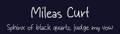 Mileas Curt by MJType — Script Handwritten Font — thumbnail 2