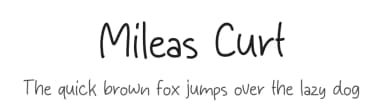 Mileas Curt by MJType — Script Handwritten Font — thumbnail 1