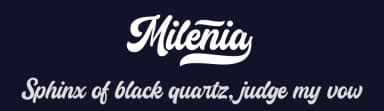 Milenia by HastaType — Script Handwritten Font — thumbnail 2