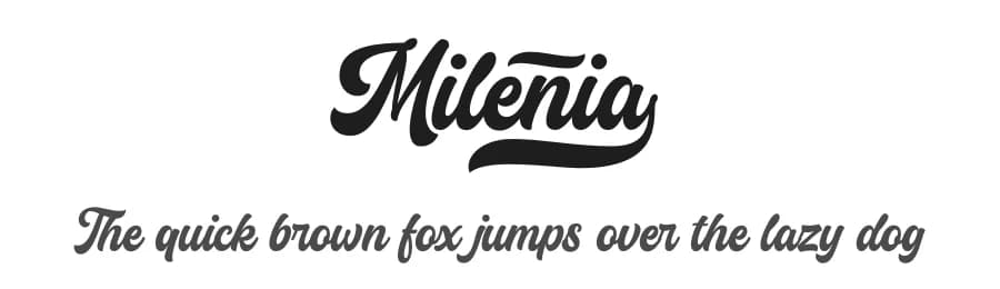 Milenia by HastaType — Script Handwritten Font