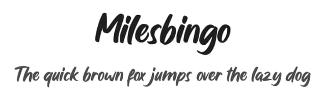 Milesbingo by Rochart Studio — Script Handwritten Font