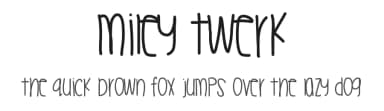 Miley Twerk by Des Gomez — Script Handwritten Font — thumbnail 1