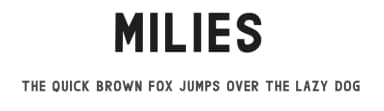 Milies by Nur Solikh — Sans Serif Font — thumbnail 1